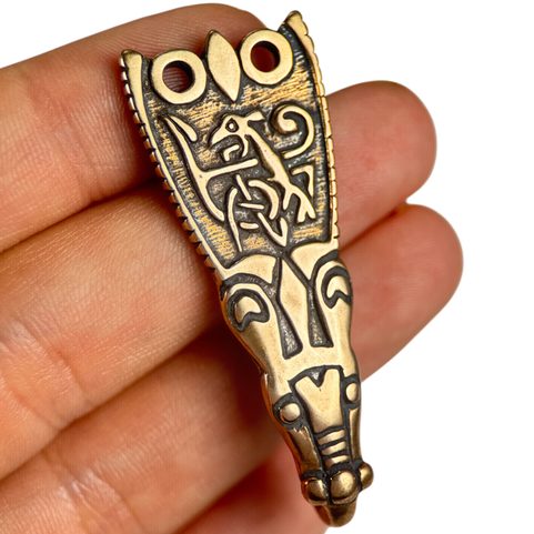 SPÍNACÍ HÁČEK NA ODĚV, ANGLIE, 9. STOLETÍ, BRONZ