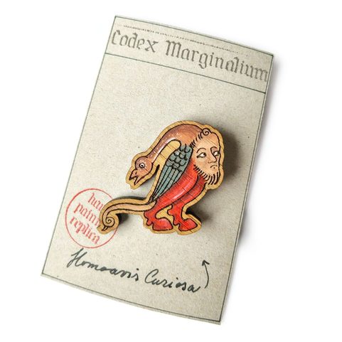 STŘEDOVĚKÝ PIN HOMOAVIS CURIOSA