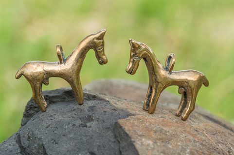 KELTSKÝ KŮŇ, GALIE, 1. STOLETÍ, AMULET, BRONZ