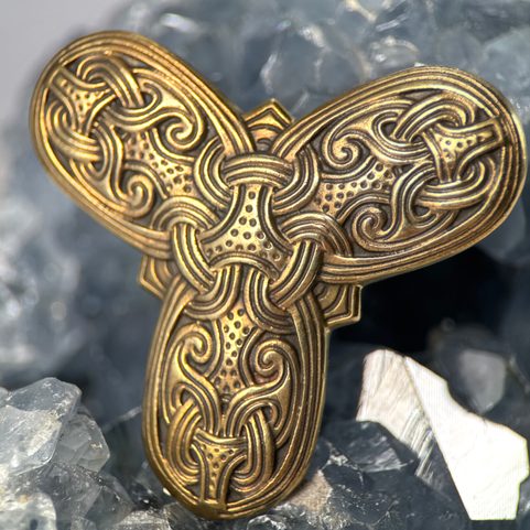 TROJLÍSTKOVÁ BROŽ, VIKINGSKÁ, BRONZ