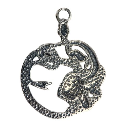 MEDUSA, ANTICKÝ STŘÍBRNÝ PŘÍVĚSEK, AG 925, 14G