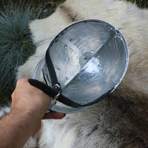 PŘILBA VIKING DE LUXE, DĚTSKÁ HELMA, HLINÍK