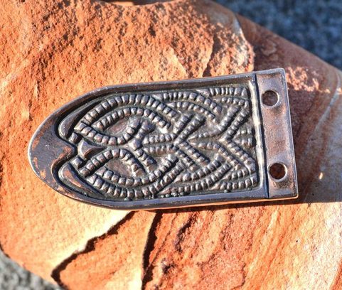 VIKINSKÉ OPASKOVÉ NÁKONČÍ, GOKSTAD, NORSKO, BRONZ