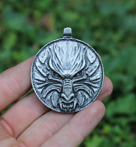 VLK - VELKÝ MEDAILON, VLČÍ TALISMAN, AMULET