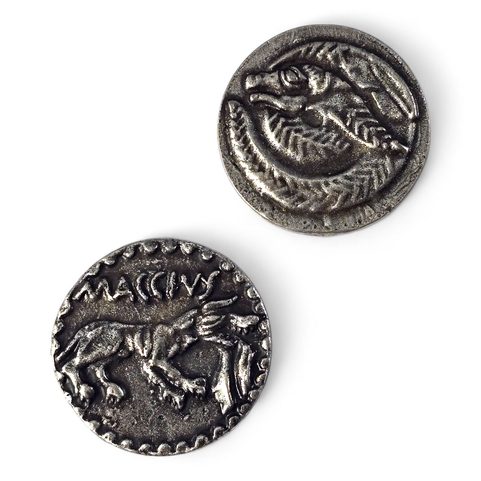 MACCIUS, KELTSKÁ TETRADRACHMA, REPLIKA