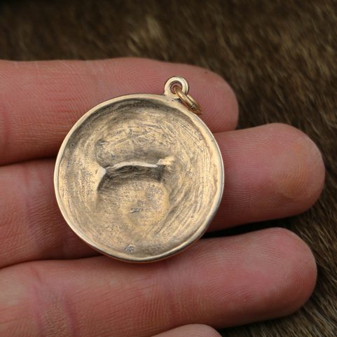 KELTSKÝ KŮŇ AMULET BRONZ