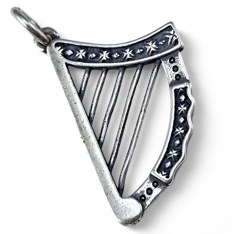 ERIN GO BRAGH - IRSKÁ HARFA, STŘÍBRNÝ PŘÍVĚSEK, AG 925