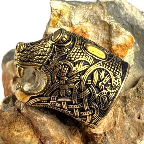 KONCOVKA VIKINGSKÉHO NOŽE OSEBERG, BRONZ