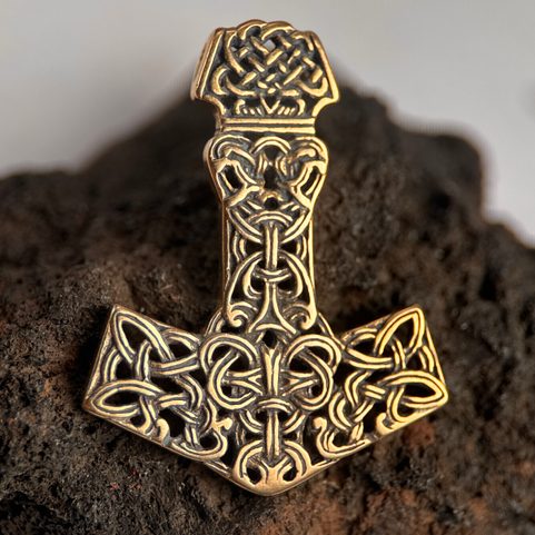 MJÖLNIR THOROVO KLADIVO BRONZOVÝ PŘÍVĚŠEK