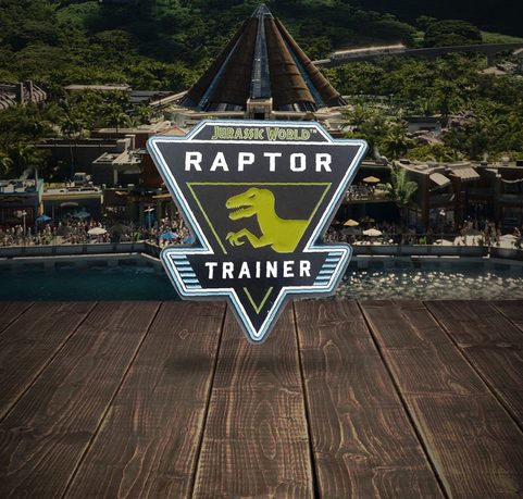 ODZNAK JURASSIC WORLD PIN BADGE RAPTOR - JURSKÝ PARK