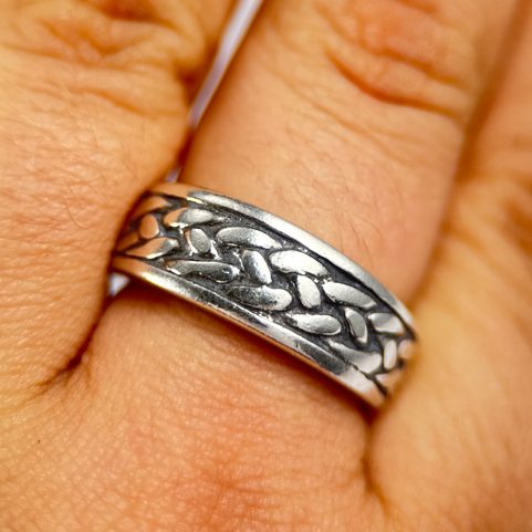 RIONA, KELTSKÝ VZOR, PÁNSKÝ STŘÍBRNÝ PRSTEN, AG 925, 10G