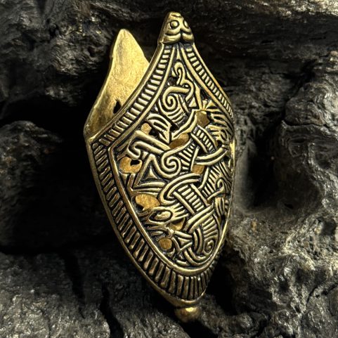 NÁKONČÍ NA VIKINGSKÝ MEČ, JELLING, BRONZ