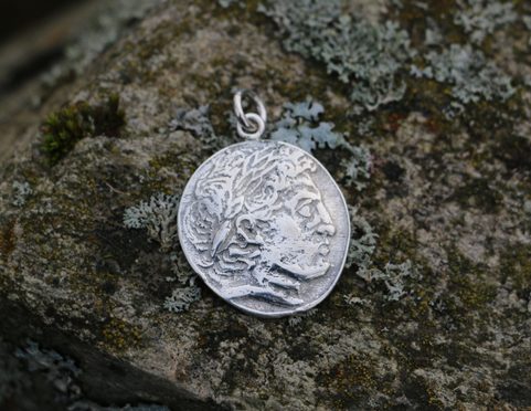 TETRADRACHMA ALEXANDRA VELIKÉHO, PŘÍVĚSEK, STŘÍBRO 925