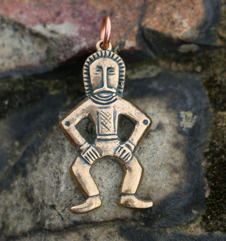 MUŽ Z POKLADU MARTYNIVKA, BRONZ, PŘÍVĚŠEK