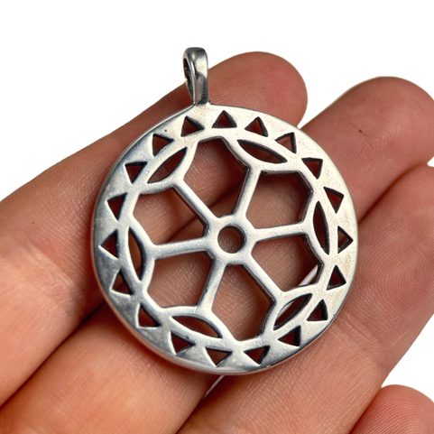 SLUNEČNÍ SYMBOL, STŘÍBRNÝ PŘÍVĚSEK, AG 925, 11G