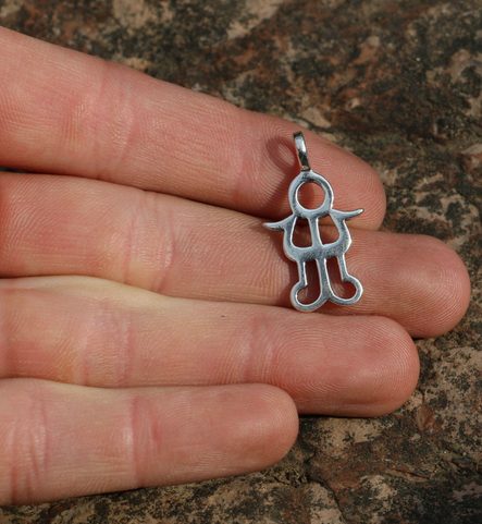 HISTORICKÝ STŘÍBRNÝ PŘÍVĚSEK, IV, DOBA BRONZOVÁ, AG 925