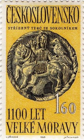 SOKOLNÍK VELKÁ MORAVA STŘÍBRNÝ PŘÍVĚSEK, AG 925 15G
