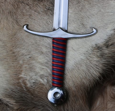 BROCH STŘEDOVĚKÝ JEDNORUČNÍ MEČ