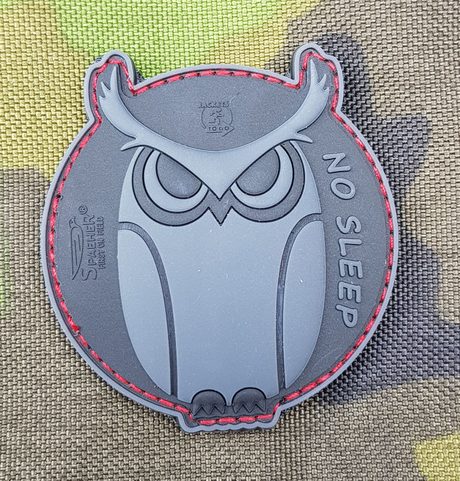 SOVA - NO SLEEP, NÁŠIVKA, SUCHÝ ZIP