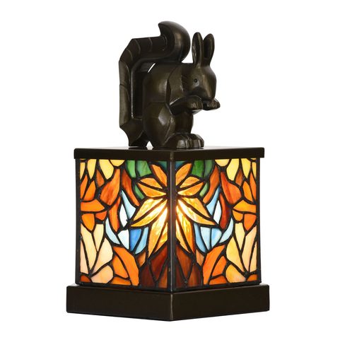 VEVERKA V LESE, ART DECO LAMPA, HOLANDSKO