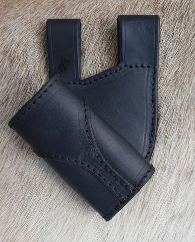 KOŽENÝ ZÁVĚS NA MEČ - ČERNÝ