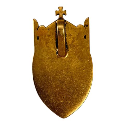 SVATOVÁCLAVSKÁ KORUNA - ČESKÝ LEV, PŘÍVĚSEK, BRONZ, SMALT