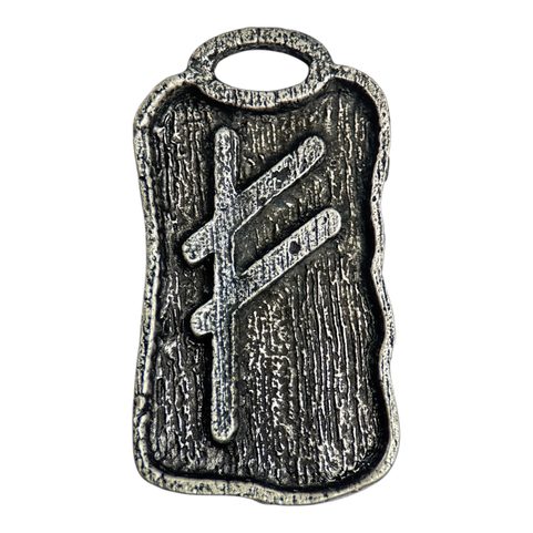 FEHU - RUNA AMULET, ZINEK