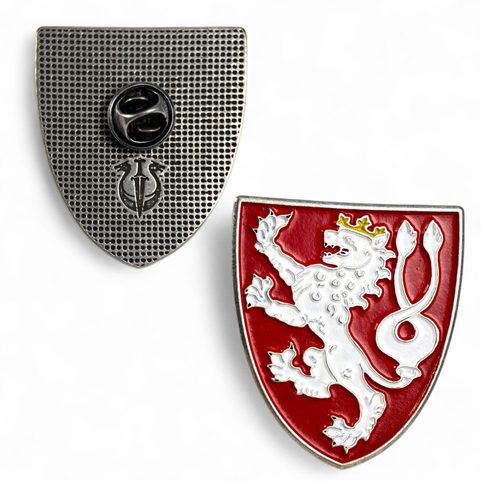ČESKÝ LEV, HISTORICKÝ ZNAK - ODZNAK, PIN, SMALT