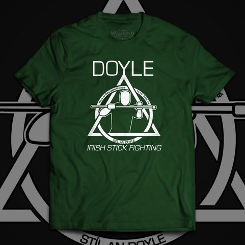DOYLE STYLE, IRISH STICK FIGHTING, ZELENÉ PÁNSKÉ TRIČKO
