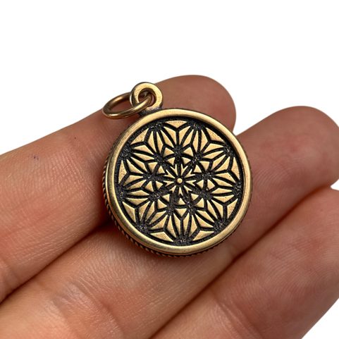 VEGVÍSIR SKULL - ISLANDSKÁ RUNA, PŘÍVĚŠEK BRONZ