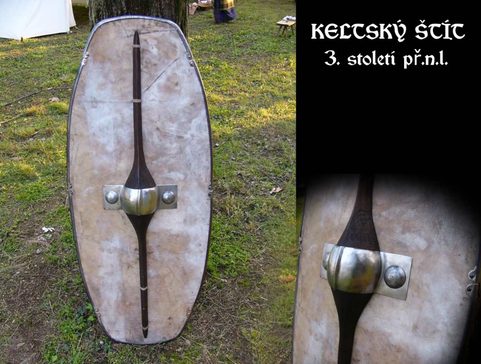 KELTSKÝ ŠTÍT - OKOVANÝ