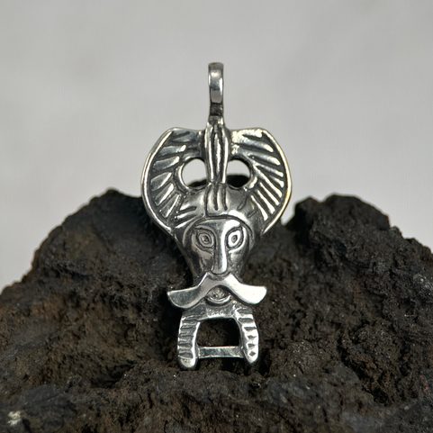 ODIN, STŘÍBRNÝ PŘÍVĚSEK, REPLIKA Z RIBE, DÁNSKO, AG 925