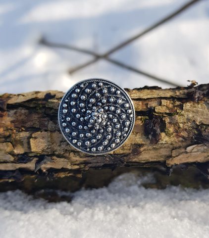 OCHRANNÝ VIKINSKÝ ŠTÍT, BIRKA, STŘÍBRNÝ PŘÍVĚSEK, AG 925, 10G