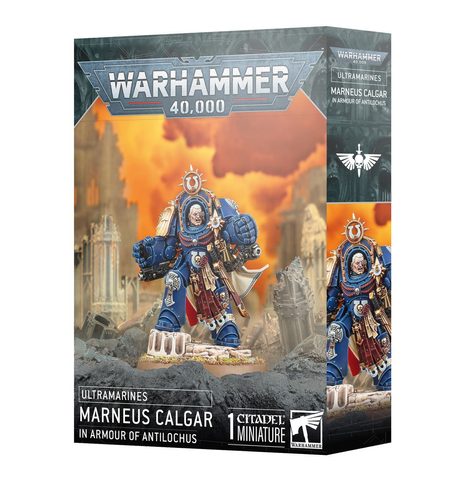 WARHAMMER 40K: SPACE MARINES: ULTRAMARINES - MARNEUS CALGAR IN ARMOUR OF ANTILOCHUS