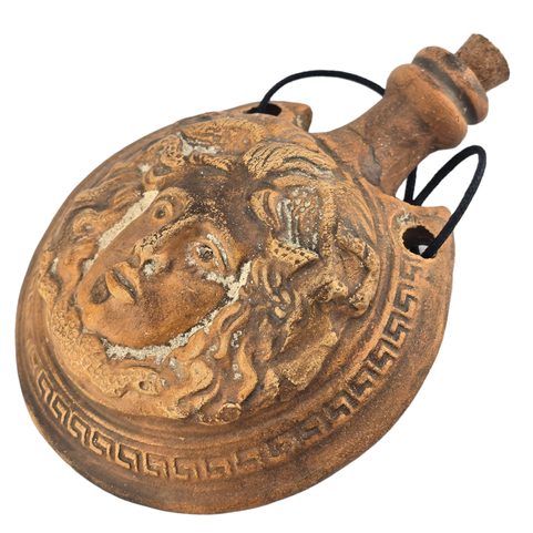 MEDUSA, ŘÍMSKÁ KERAMICKÁ AMPULKA