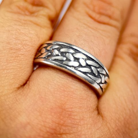 RIONA, KELTSKÝ VZOR, PÁNSKÝ STŘÍBRNÝ PRSTEN, AG 925, 10G