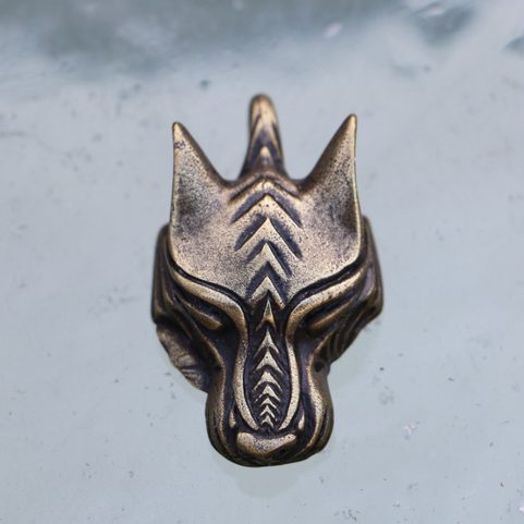 WARG, SEVERSKÝ VLK, PŘÍVĚSEK, ZINEK, STAROMOSAZ