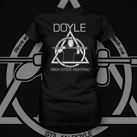 DOYLE STYLE, IRISH STICK FIGHTING, ČERNÉ DÁMSKÉ TRIČKO