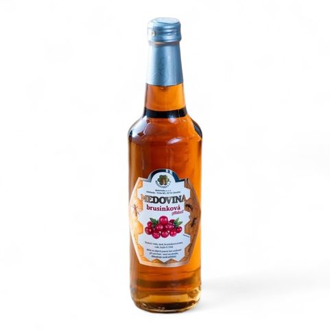DEZERTNÍ MEDOVINA S BRUSINKOVOU PŘÍCHUTÍ 500ML