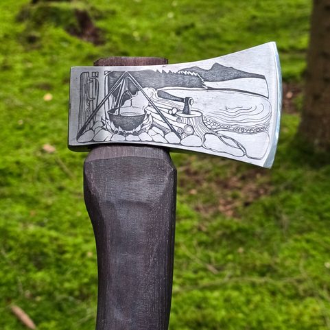 KANADSKÁ KOVANÁ SEKERA - BUSHCRAFT