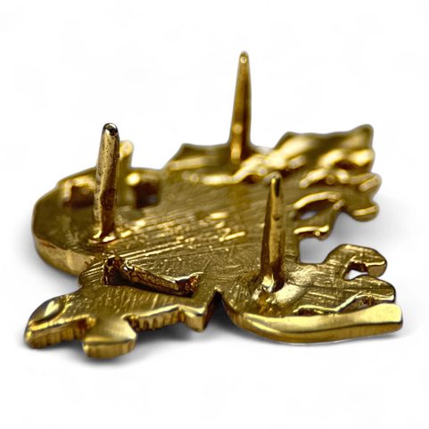 VENDEL, OZDOBNÝ NÝTEK NA OPASEK, MOSAZ