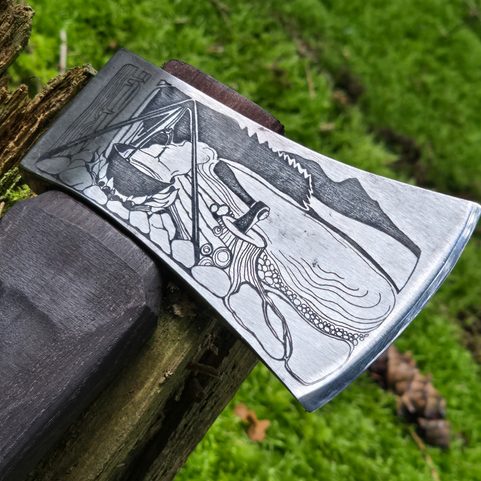 KANADSKÁ KOVANÁ SEKERA - BUSHCRAFT