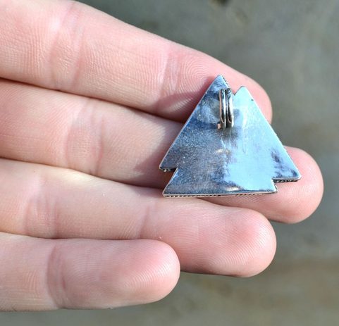 VALKNUT, VIKINSKÝ UZEL, STŘÍBRNÝ PŘÍVĚSEK, AG 925