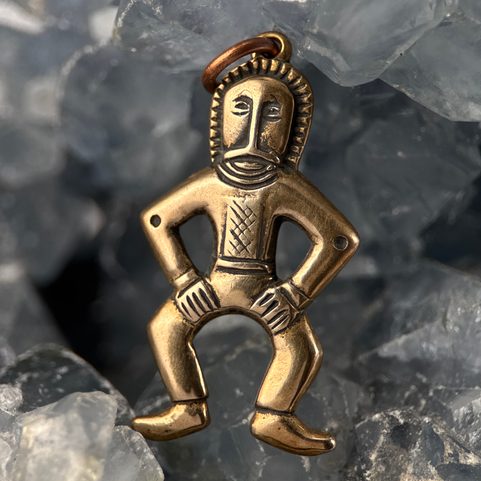 MUŽ Z POKLADU MARTYNIVKA, BRONZ, PŘÍVĚŠEK