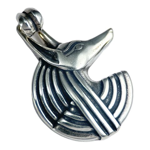 ANUBIS, EGYPTSKÝ BŮH, STŘÍBRNÝ PŘÍVĚSEK, AG 925