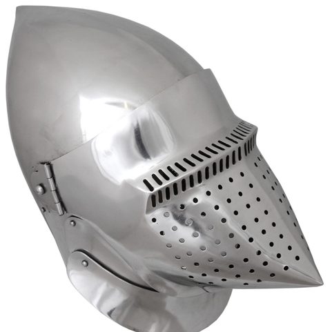 PSÍ ČUMÁK, PŘILBA,  BASCINET, 2 MM OCEL