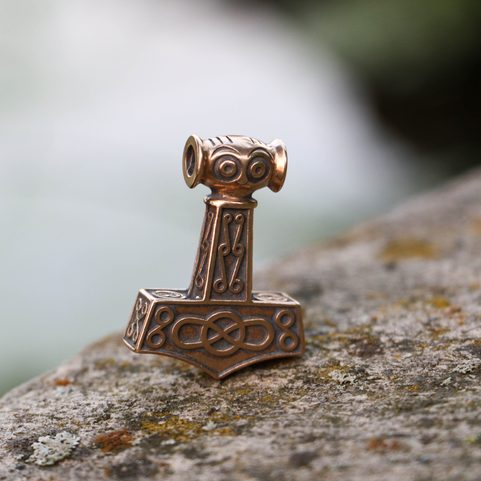 THOROVO KLADIVO - MJÖLLNIR, BRONZOVÝ PŘÍVĚŠEK