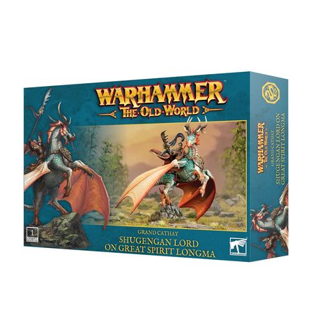 WARHAMMER OLD WORLD: GRAND CATHAY: SHUGENGAN LORD ON GREAT SPIRIT LONGMA