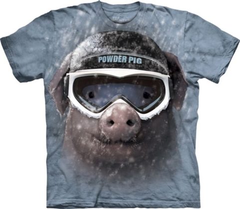 LYŽAŘSKÉ PRASE, POWDER PIG, THE MOUNTAIN, TRIČKO