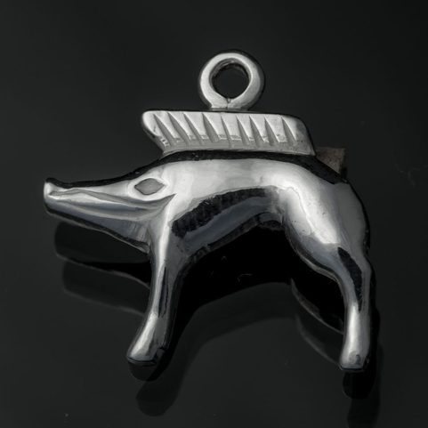 KELTSKÝ KANEC, NEUVY-EN-SULLIAS, STŘÍBRNÝ PŘÍVĚSEK, AG 925